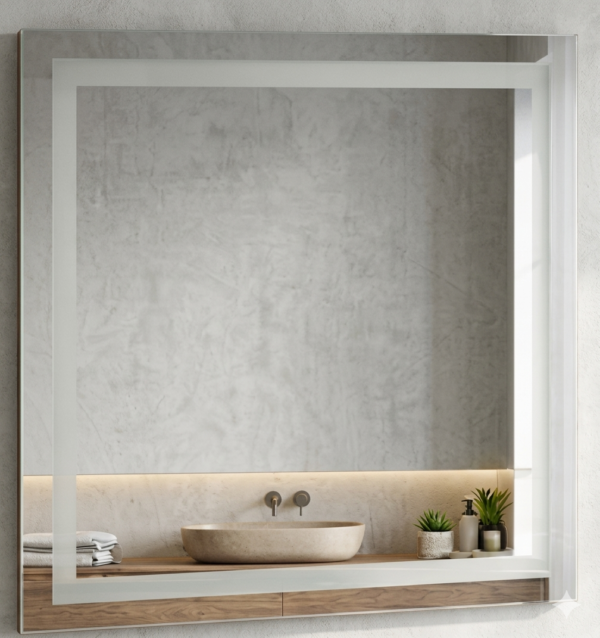 Espejo Rectangular Premium con Marco Perimetral 45 cm x 83 cm